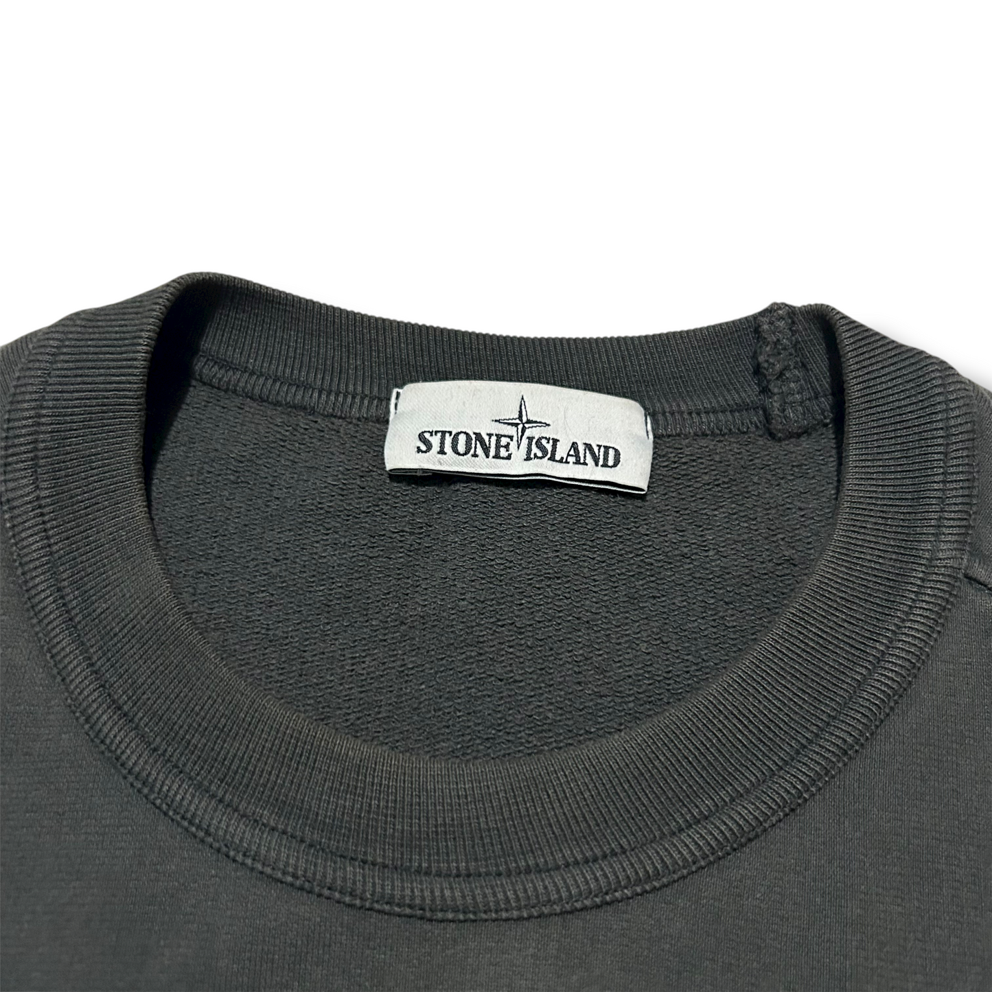 Stone Island Dark Green Spellout Crewneck Sweatshirt - XL