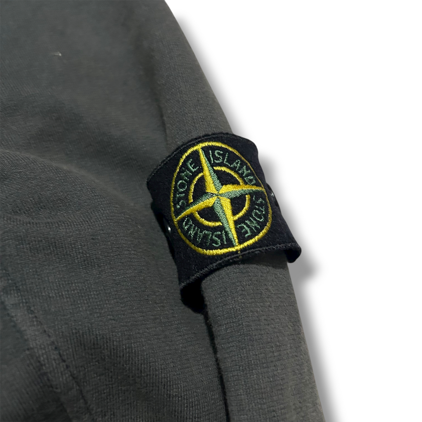 Stone Island Dark Green Spellout Crewneck Sweatshirt - XL