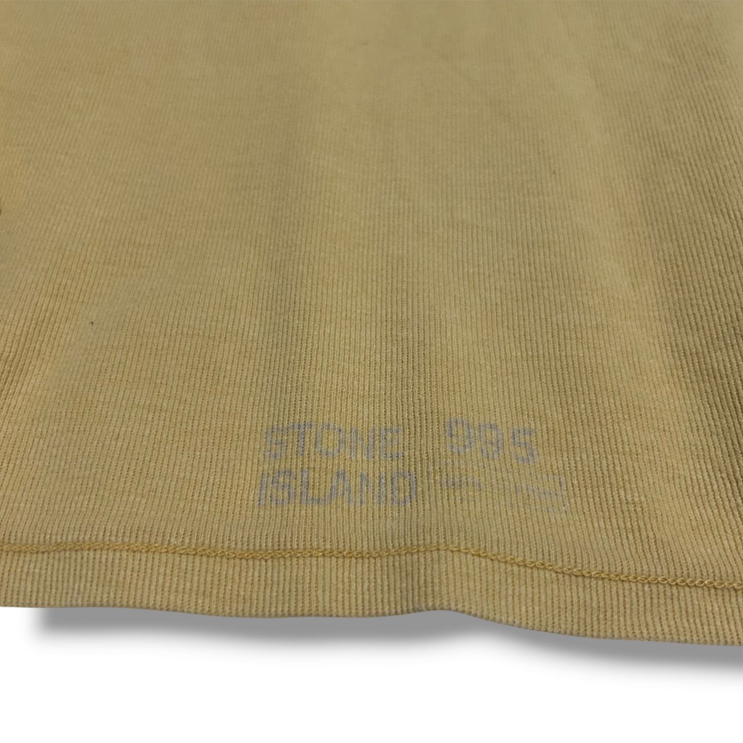 Stone Island SS/1995 Garment Dyed Crew Sweatshirt Size XL Mustard Yellow