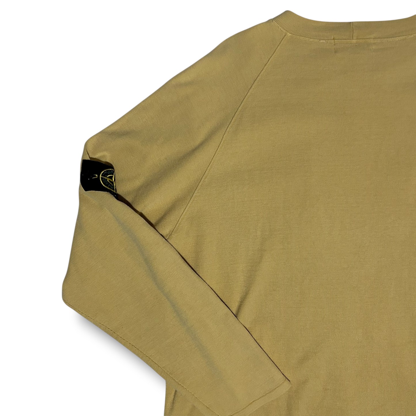 Stone Island SS/1995 Garment Dyed Crew Sweatshirt Size XL Mustard Yellow