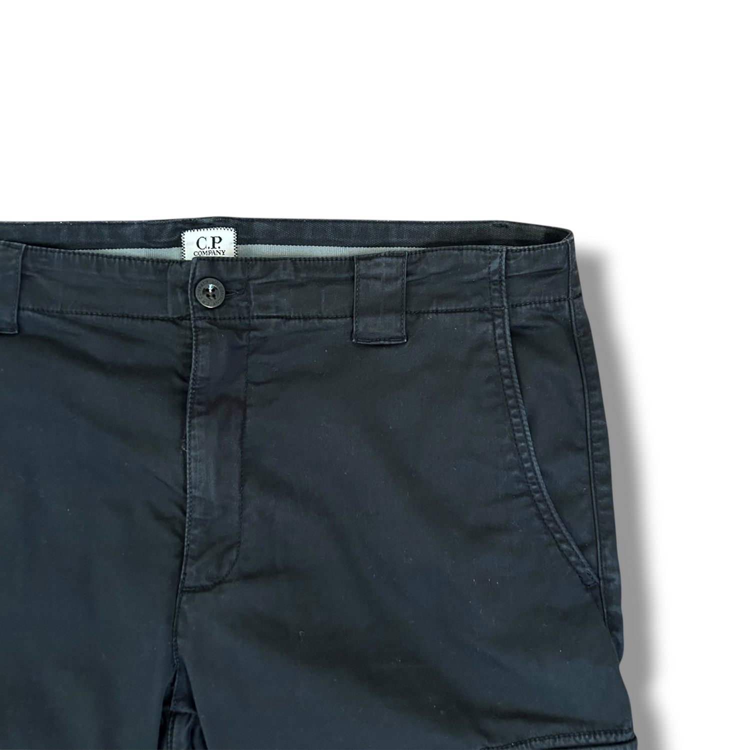 CP Company Black Cargo Shorts Size 52 XL